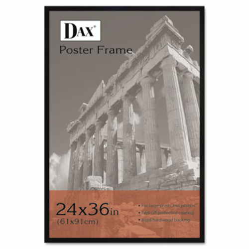Dax 286036X Flat Face Wood Poster Frame with Plexiglas Window  24 x 36