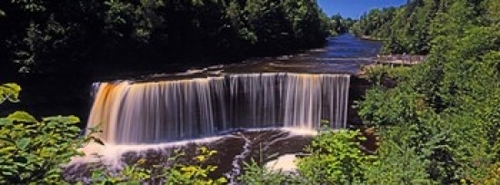 Panoramic Images PPI133735L Waterfall in a forest  Tahquamenon Falls  