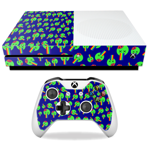 MightySkins MIXBONES-Rainbow Brains Out Skin Decal Wrap for Microsoft 