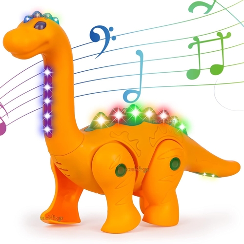 Big Size Musical Dinosaur Toy for Kids with Colorful Lights and Pull