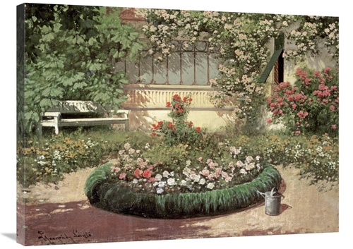 Global Gallery GCS-268342-36-142 36 in. A Sunlit Flower Garden Art Pri