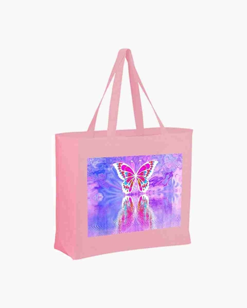 Butterfly Colors Tote Grocery, Beach New Zipper  Bag