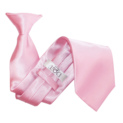 Plain Satin Clip-On Tie - Baby Pink