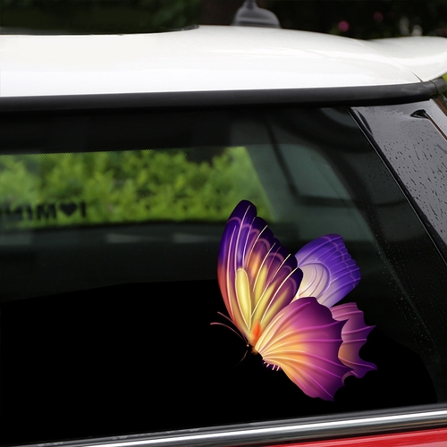 Removable Reusable Stickers Color Butterfly