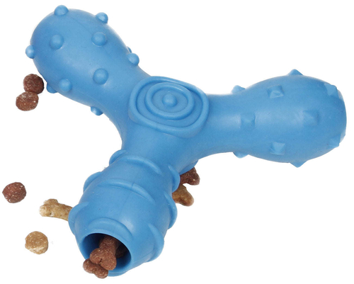 Pet Life 'Tri-Chew' Treat Dispensing and Chewing Interactive TPR Dog