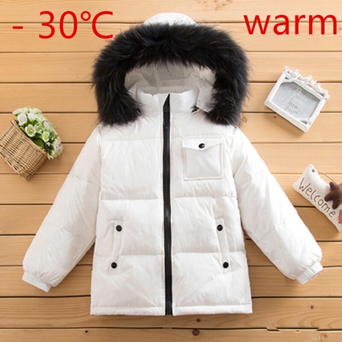 Winter Kids Duck Down Jackets for Boys Girl Snow