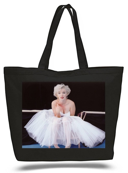 Marilyn Monroe in Tutu Large Tote New Zipper Bag