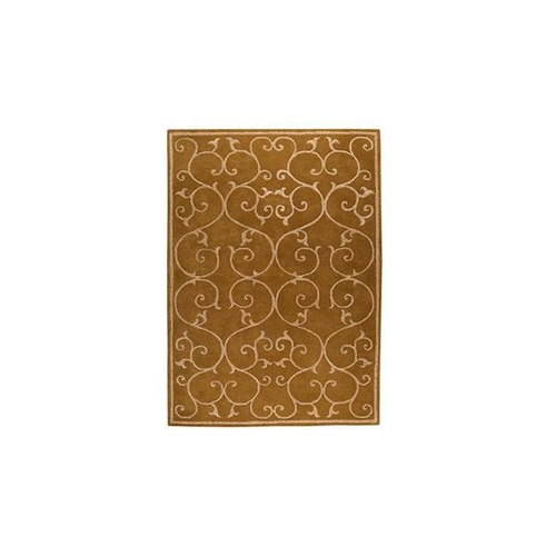 Music Classical Olive Green Rug