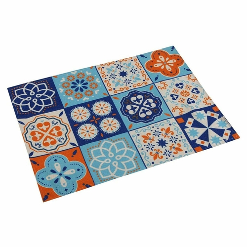 Main Table Mat Versa Mosaic Orange Polyester (36 x 0,5 x 48 cm) image