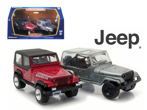 1987-95 Jeep Wrangler YJ Hobby Only Exclusive 2 Cars Set 1/64 Diecast