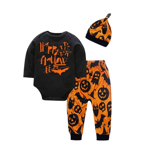 Newborn Infant Baby Boy Girl Halloween Romper