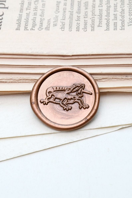 Lizard Wax Seal Stamp /Wax seal Stamp kit /Custom Sealing