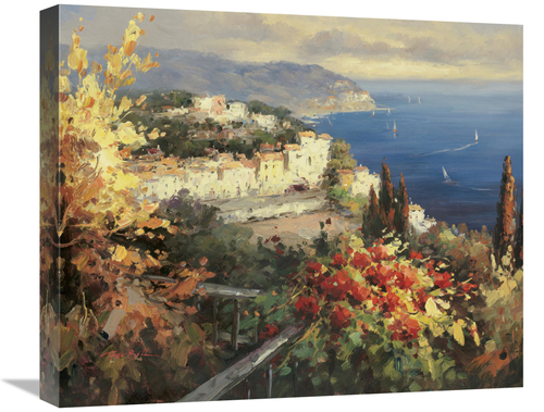 Global Gallery GCS-130198-22-142 22 in. Mediterranean Seascape Art Pri