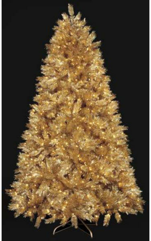 Autograph Foliages C-161181 9 ft. PVC Gold Laser Tree, Gold