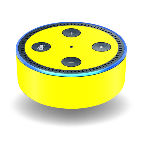 MightySkins AMEDOT2-Solid Yellow Skin Decal Wrap for Amazon Echo Dot 2