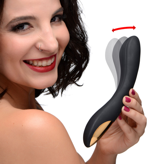 7x Bendable Silicone Vibrator - Black