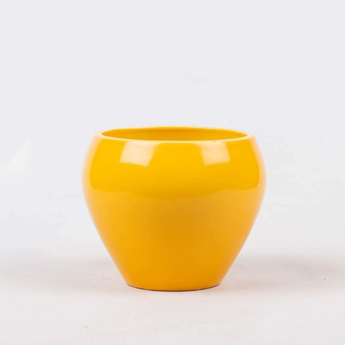 Apple Ceramic Pot - Big (Yellow)