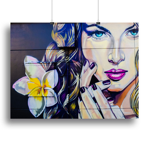 Femme Fatale Graffiti Canvas Print or Poster
