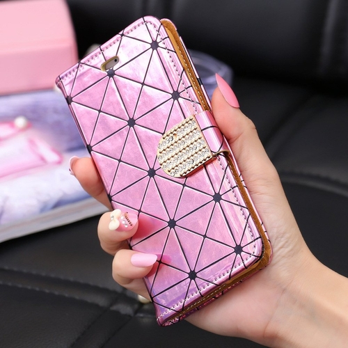 Laser Diamond Lattice iPhone Wallet Case