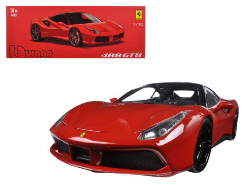 Ferrari 488 GTB Red \Signature Series\" 1/18 Diecast Model Car by