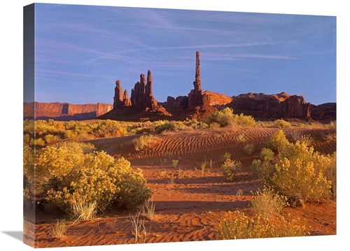 Global Gallery GCS-397127-1824-142 18 x 24 in. Totem Pole & Yei Bi Che