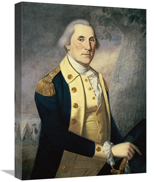 Global Gallery GCS-268368-22-142 22 in. Portrait of George Washington 