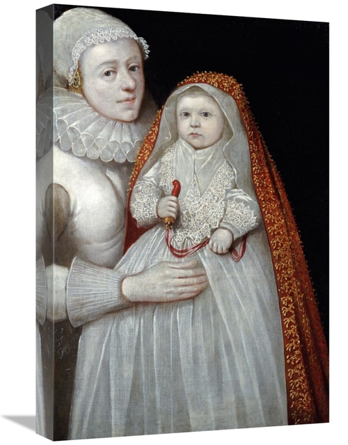 22 in. A Christening Portrait of a Mother & Child Art Print - English 