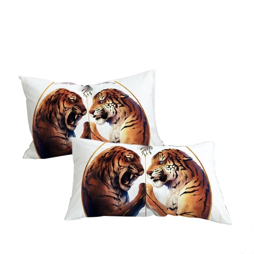 Peace by JoJosArt Pillowcase White Pillow Case Two