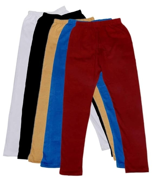 Kid's Cotton Leggings Pack of 5