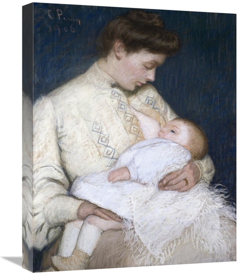 Global Gallery GCS-279393-22-142 22 in. Nursing the Baby Art Print - L