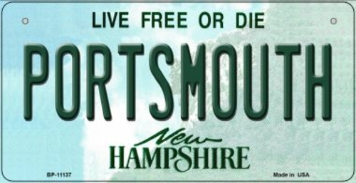 Smart Blonde BP-11137 3 x 6 in. Portsmouth New Hampshire Novelty Metal