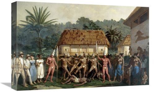 Global Gallery GCS-277605-22-142 22 in. Indian Dancers Art Print - Joh