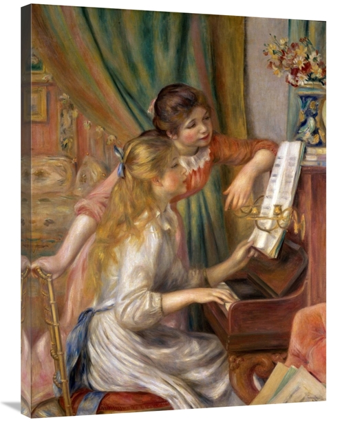 Global Gallery GCS-279691-36-142 36 in. Two Young Girls at the Piano A