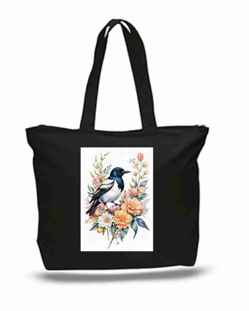 Wild Life Bird Art Wilderness New Zipper Tote Bag