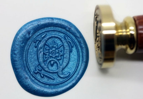 Alphabet Letter " Q " Wax Seal Stamp , Sealing wax stamp