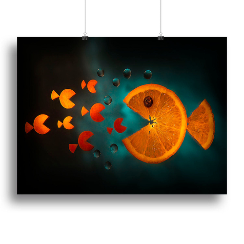 Orange fish Canvas Print or Poster