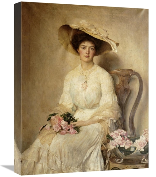 Global Gallery GCS-267658-22-142 22 in. Portrait of a Lady Art Print -