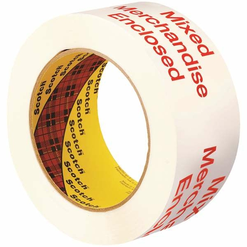 Scotch T90237756PK 2 in. x 110 yards White 3775 Printed Message Tape -