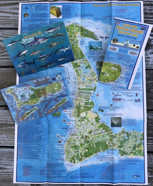Franko Maps F37110 Cayman Islands Dive & Adventure Map Pack