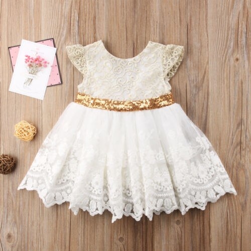 Cute Kids Baby Girls Birthday Wedding Pageant