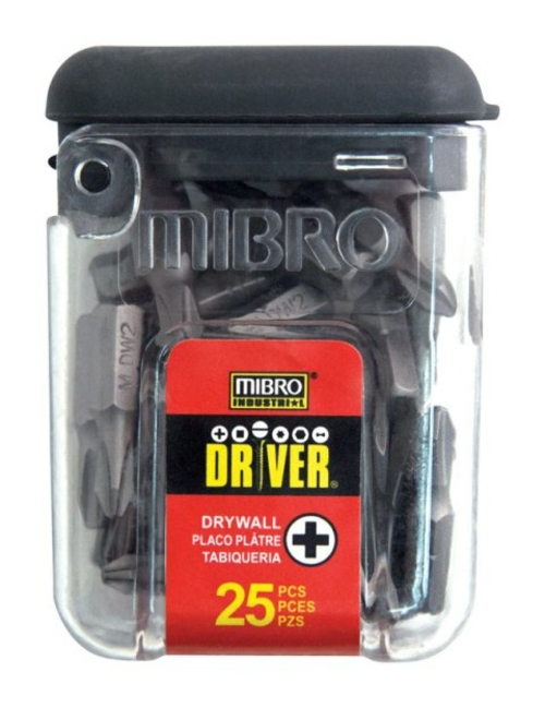 Mibro Group 871970AC No.2 Drywall Bit  1 in. - 25 Piece