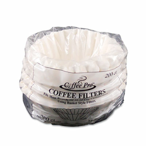 DDI 933143 CoffeePro Coffee Filters  10-12 Cups  200/PK  Whit Case of 