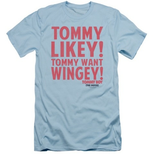 Trevco Tommy Boy-Want Wingey Short Sleeve Adult 30-1 Tee, Light Bl