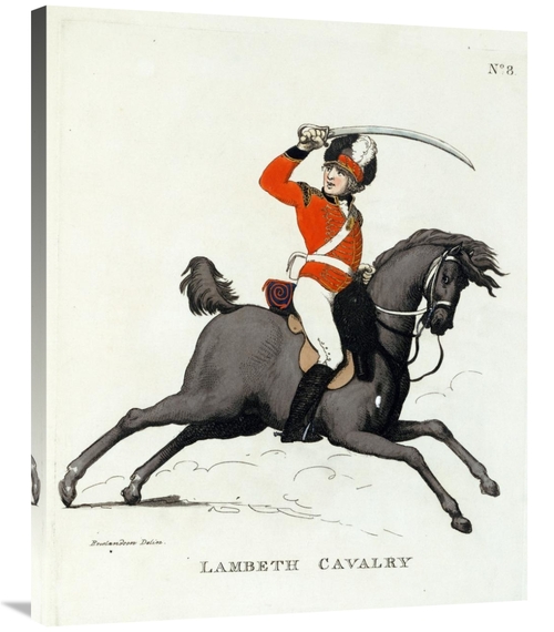 Global Gallery GCS-267205-36-142 36 in. Lambeth Cavalry Art Print - Th