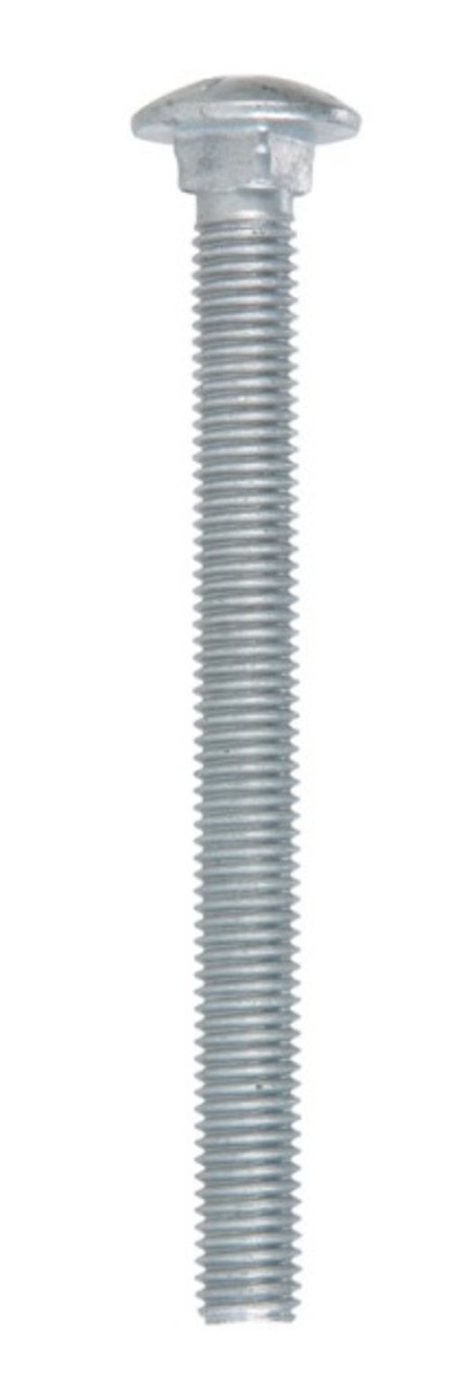 Hillman 812624 0.5 x 5.5 in. Hot Dipped Galvanized Carriage Screw Bolt