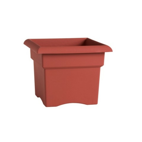 Fiskars 57014C 14 in. Red Veranda Planter