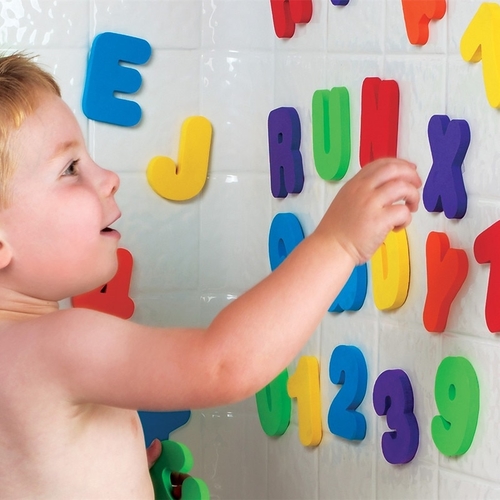 36Pcs/set Alphanumeric Letter Bath Puzzle EVA Kids