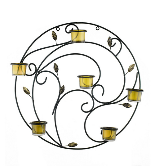 Black & Yellow Tealight Candle Holder size - 47  cm