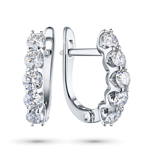 14K White Gold Earrings