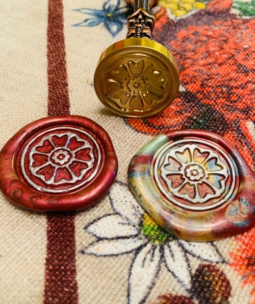 White Lotus Wax Seal Stamp